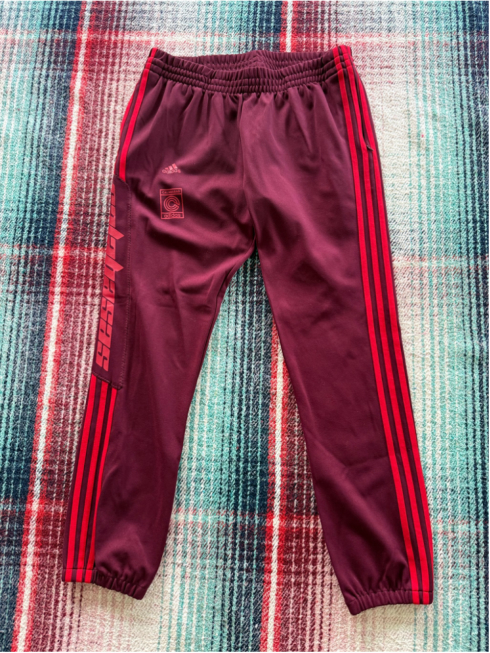 Yeezy Adidas Calabasas Red/Burgundy Jogger Sweatpants M